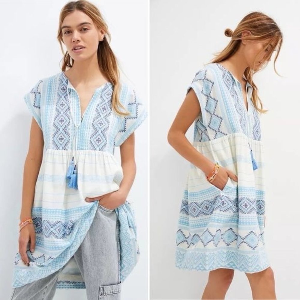 Anthropologie Jacquard Tunic Dress NWT